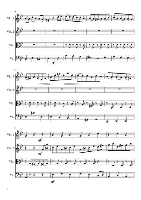 Bagatelle No. 1, Op. 119 For String Quartet